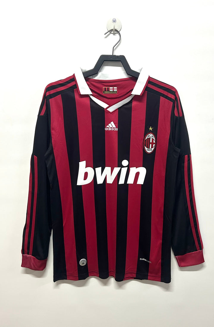 Milan 09/10 Home Retro Shirt - Long Sleeve
