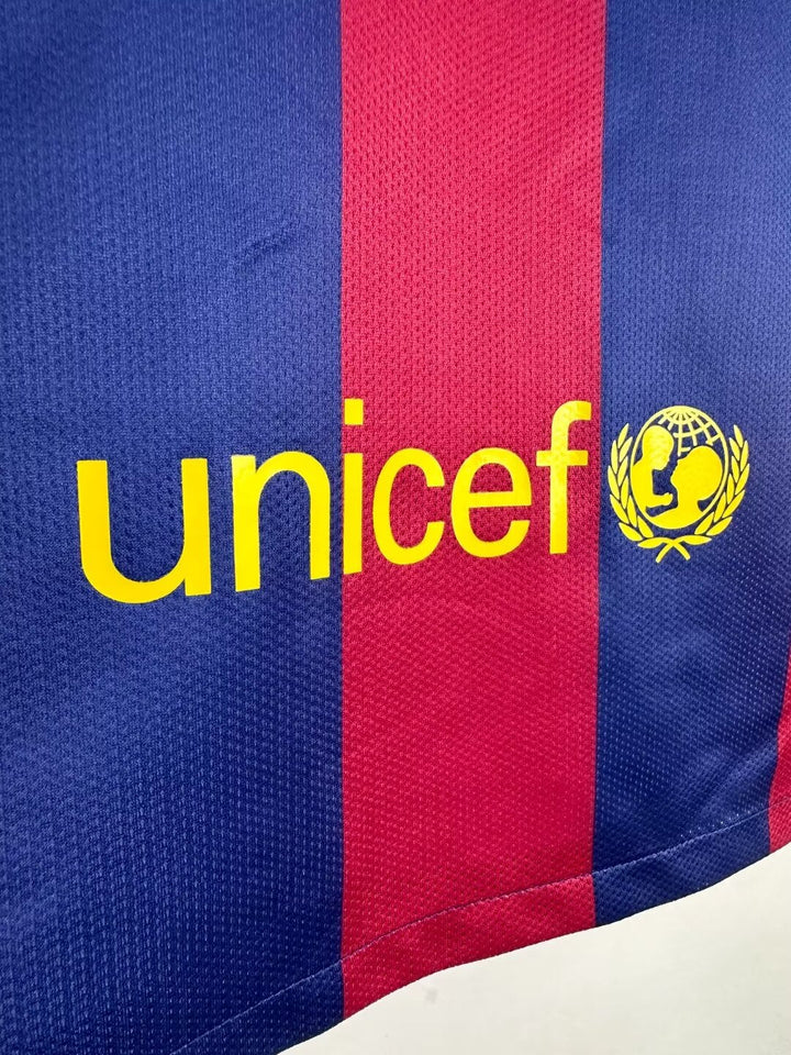 Barcelona 14/15 Home Retro Shirt - Long Sleeve
