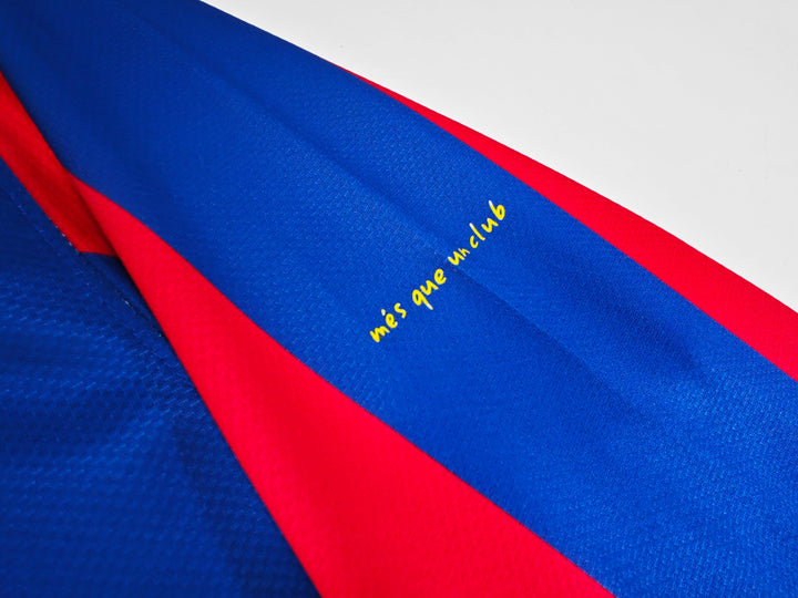 Barcelona 10/11 Home Retro Shirt - Long Sleeve