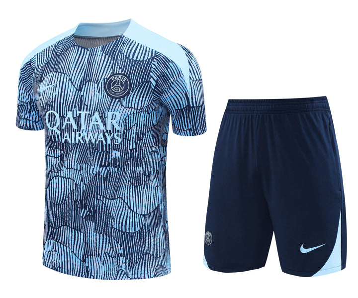 PSG 2024/25 Training Kit - Light Blue/Navy Blue