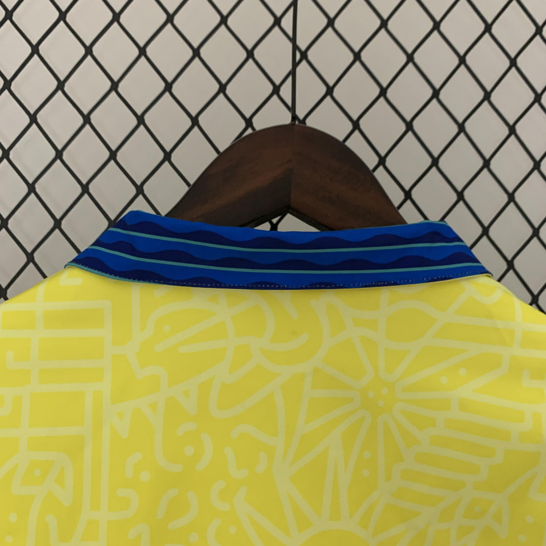 Brazil Reversible Windbreaker Jacket - Yellow/Blue