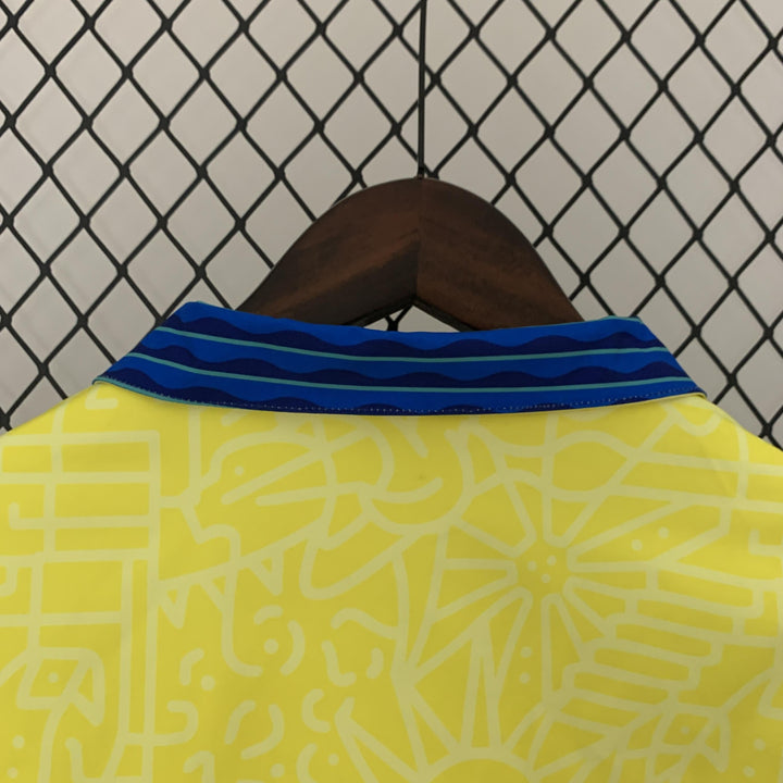 Brazil Reversible Windbreaker Jacket - Yellow/Blue