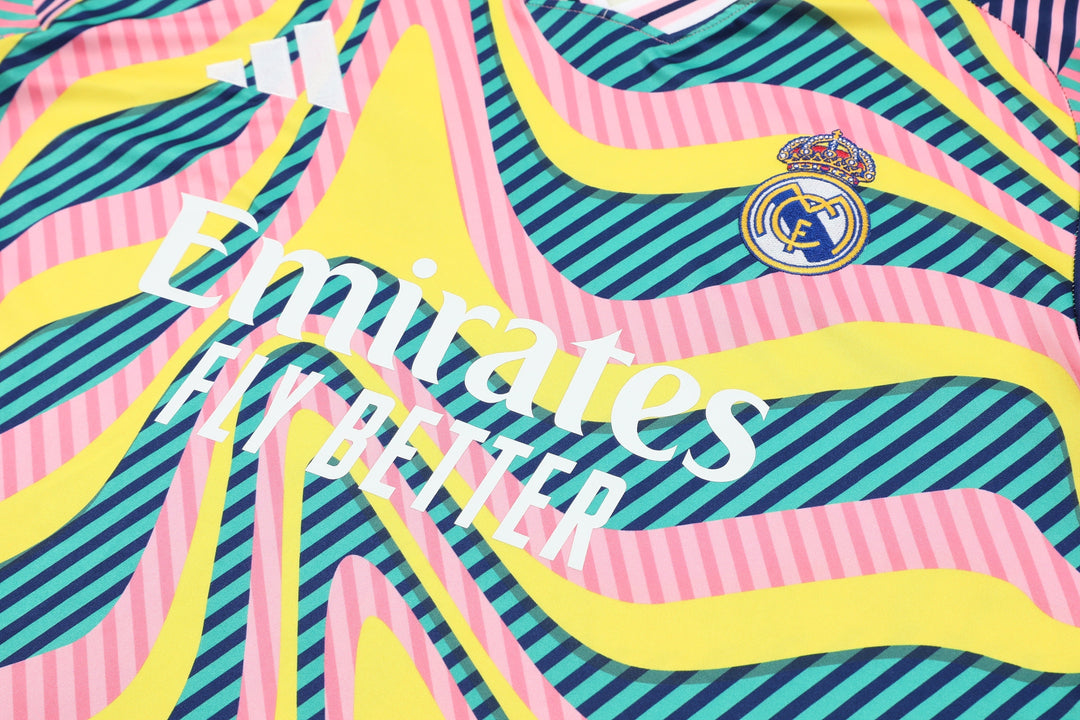 Real Madrid 2025/26 Training Kit - Pink/Green