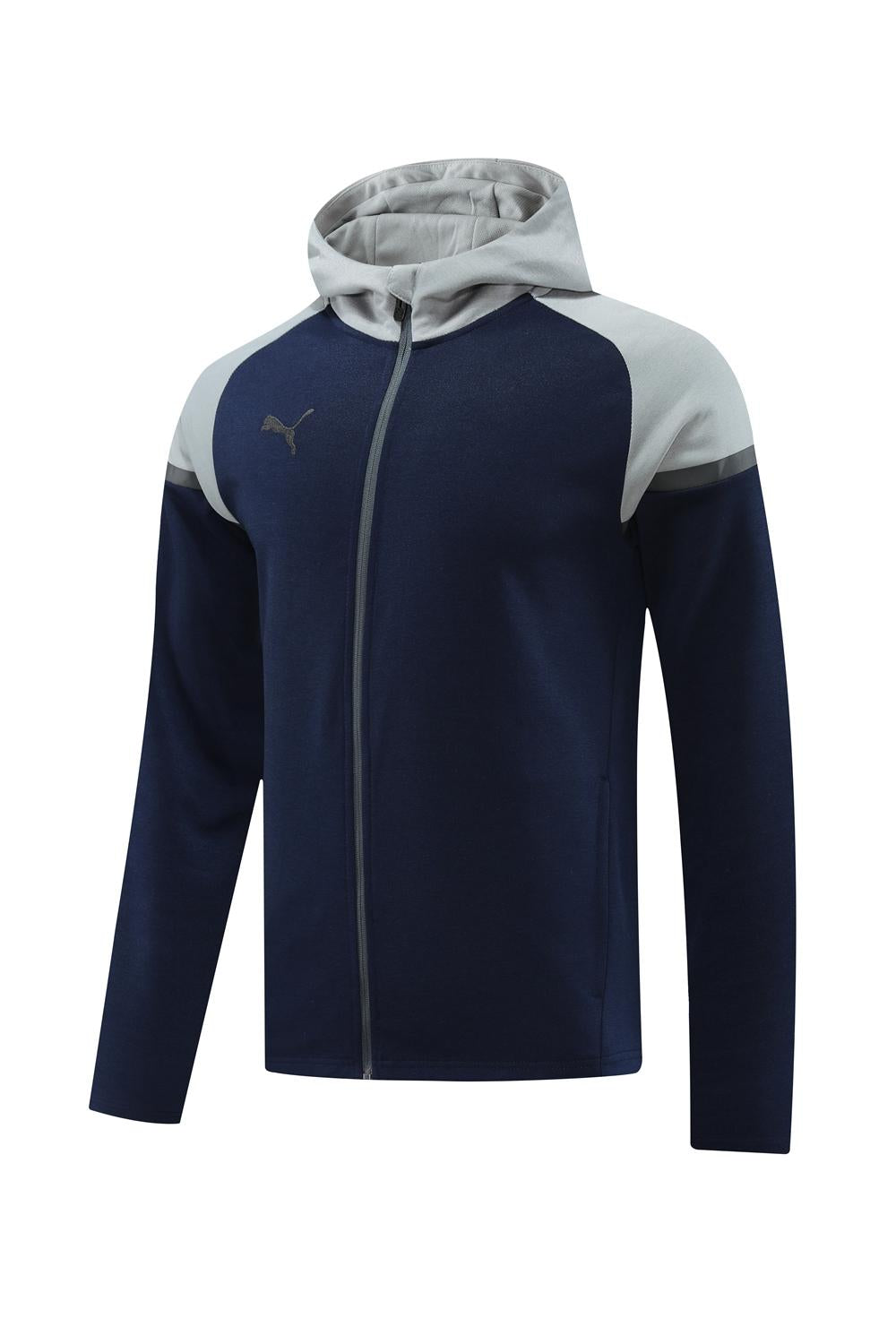 Puma Tech Fleece Jacket - Navy Blue/Grey