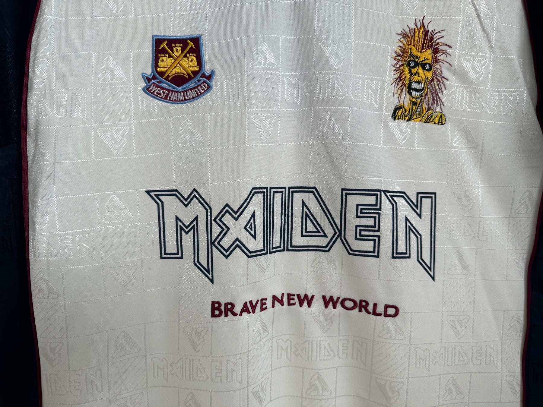 West Ham x Iron Maidden 1999 Retro Shirt - White