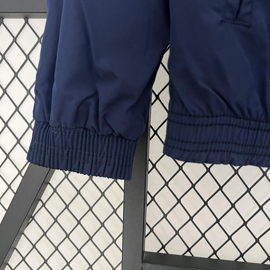 Barcelona Reversible Windbreaker Jacket - Navy Blue/Red
