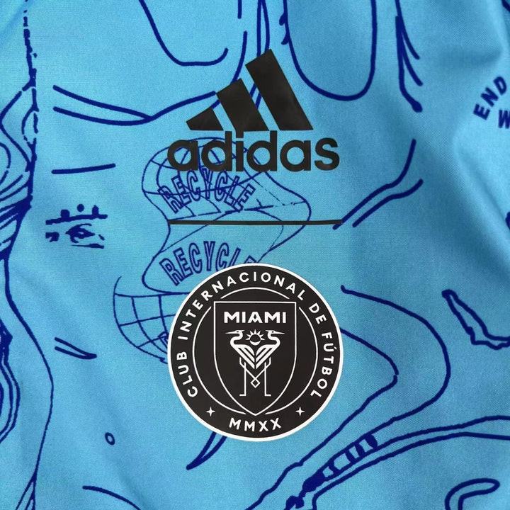 Inter Miami Reversible Windbreaker Jacket - Light Blue