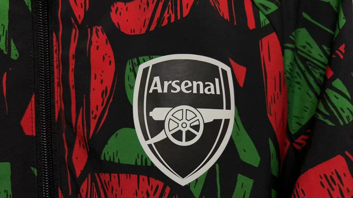 Arsenal Reversible Windbreaker Jacket - Red/Black