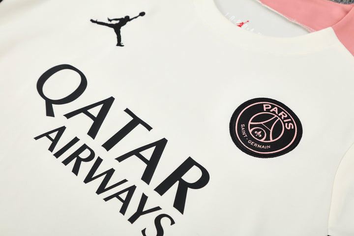 PSG 2025/26 Training Shirt - Off-White/Pink