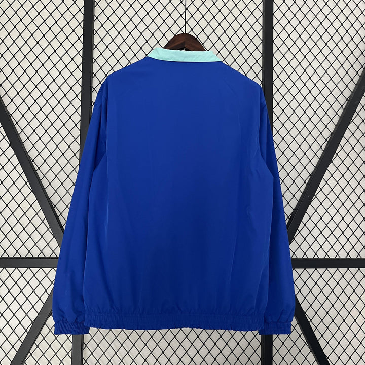 Chelsea Reversible Windbreaker Jacket - Blue/Turquoise