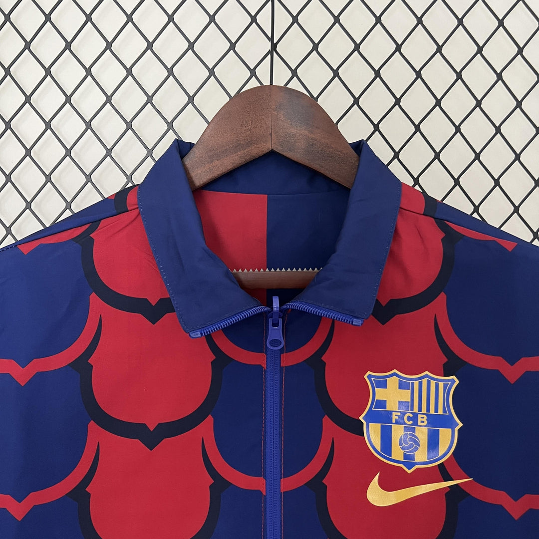 Barcelona Reversible Windbreaker Jacket - Red