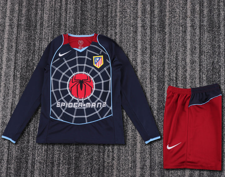 Atletico Madrid 04/05 Children's Away Retro Set - Long Sleeve