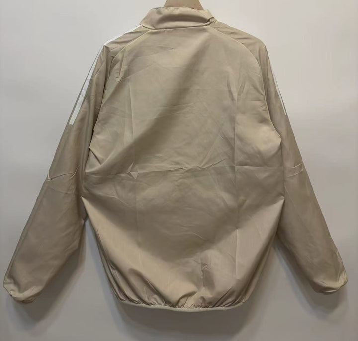 Roma Windbreaker Jacket - Burgundy/Beige