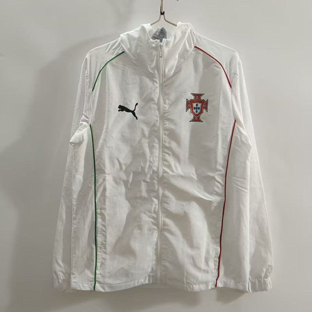 Portugal Windbreaker Jacket - White