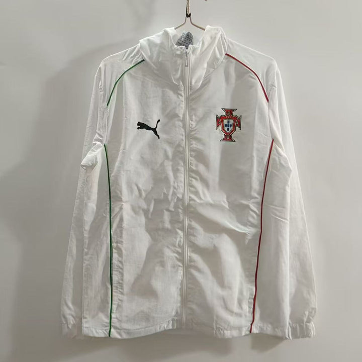 Portugal Windbreaker Jacket - White