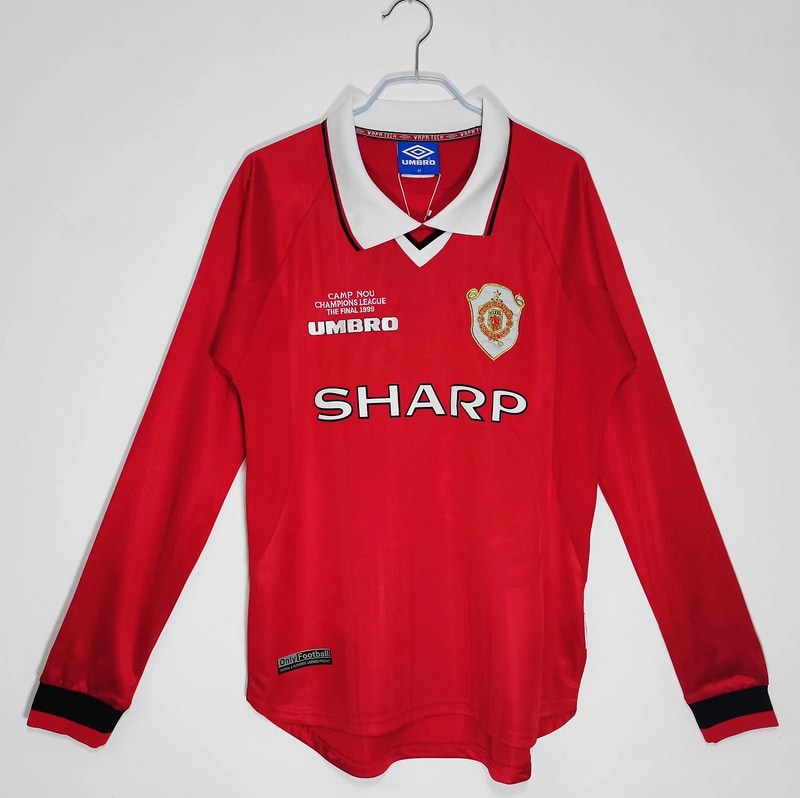 Manchester United 99/00 Home Retro Shirt - Long Sleeve