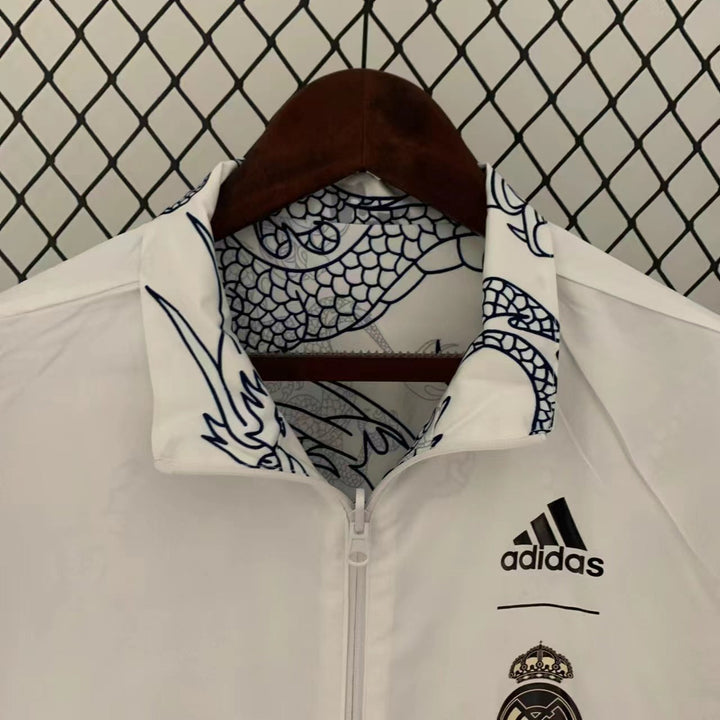Real Madrid Reversible Windbreaker Jacket - White