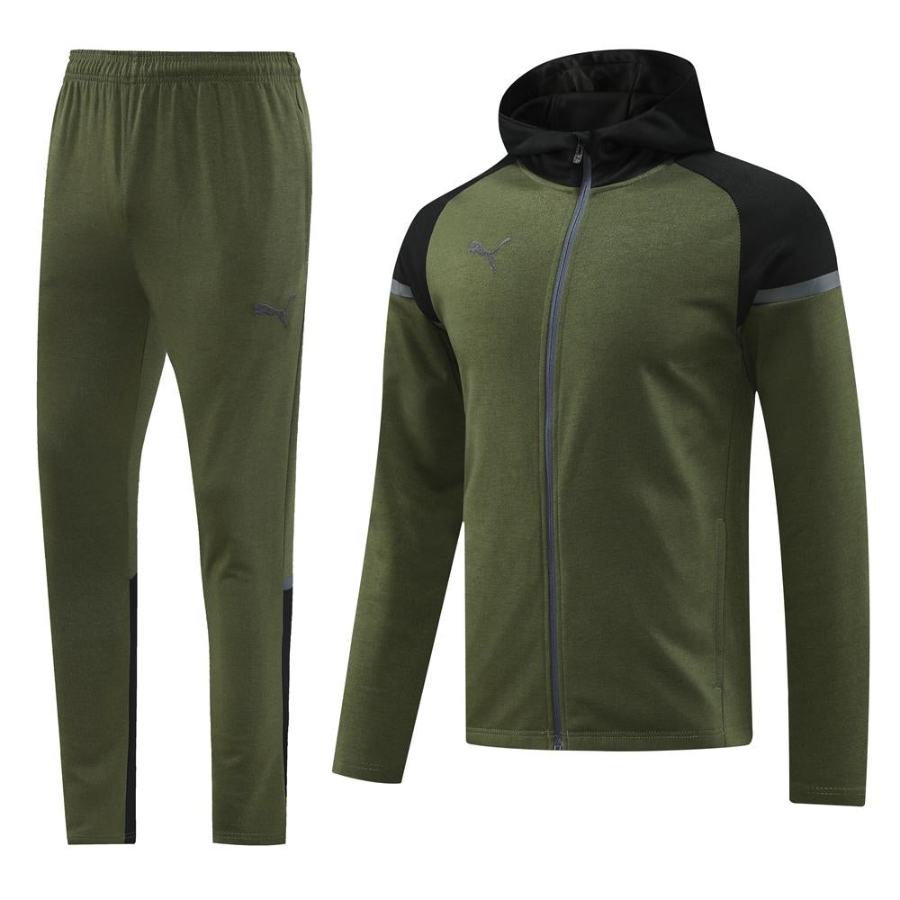 Puma Tech Fleece Set – Dark Green/ Black