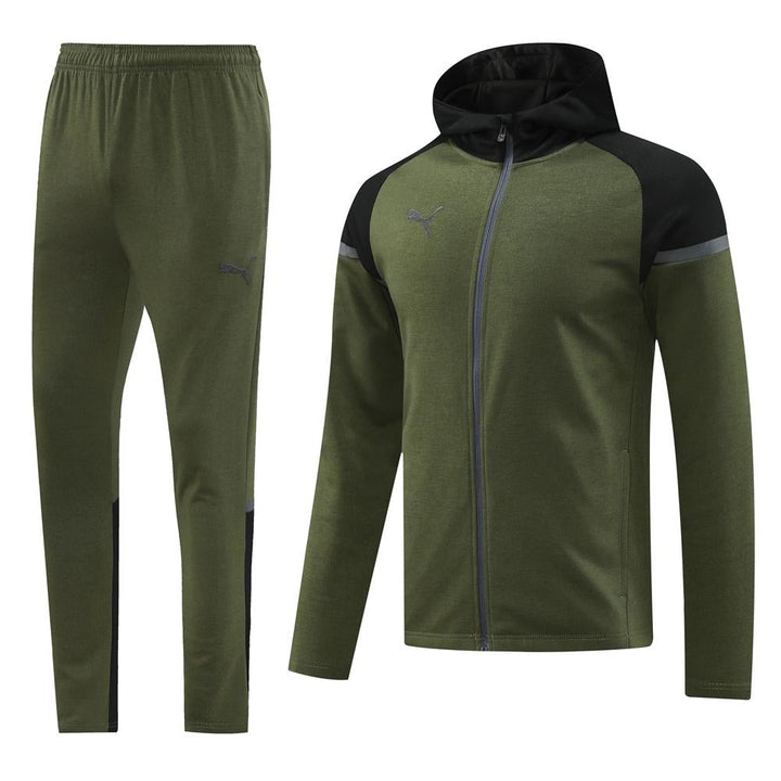 Puma Tech Fleece Set – Dark Green/ Black