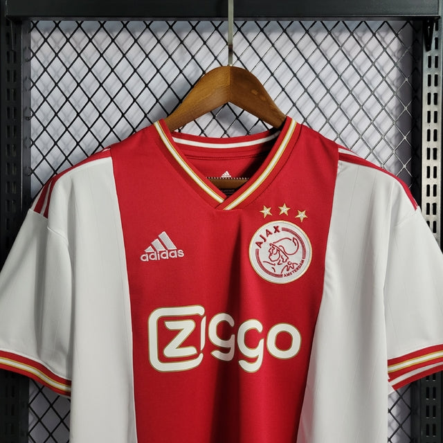 Ajax Home 22/23 Shirt No. Adidas Fan Men's - White+Red