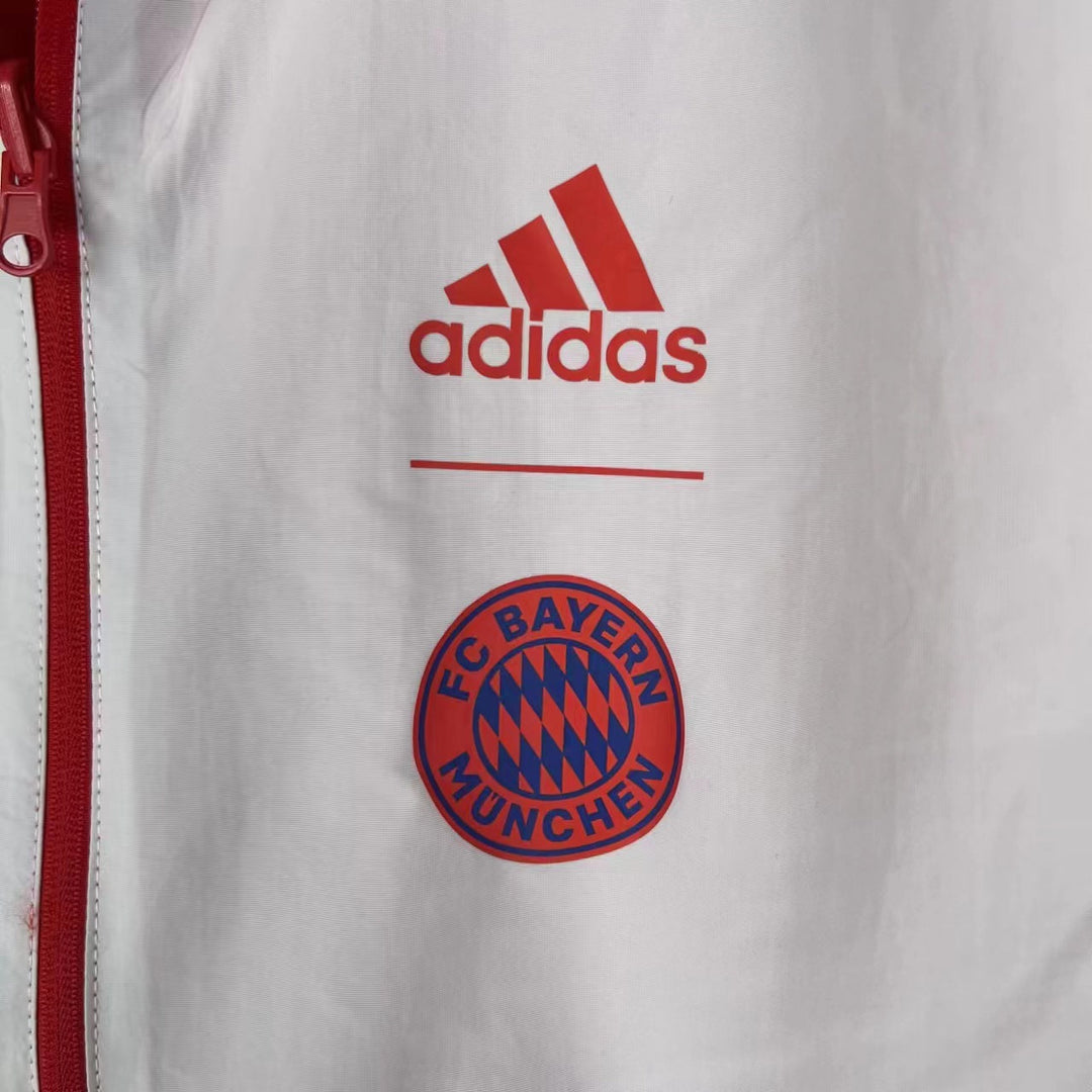 Bayern Munich Reversible Windbreaker Jacket - Red/White