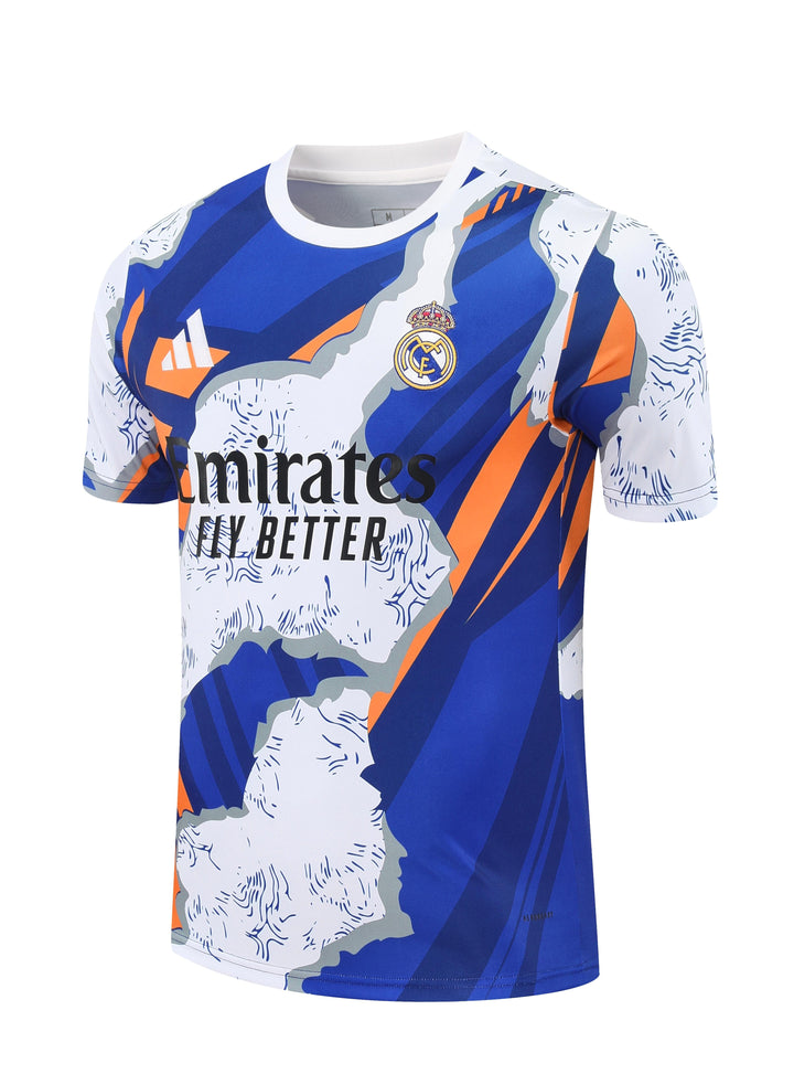 Real Madrid 2025/26 Training Shirt - Blue/Orange