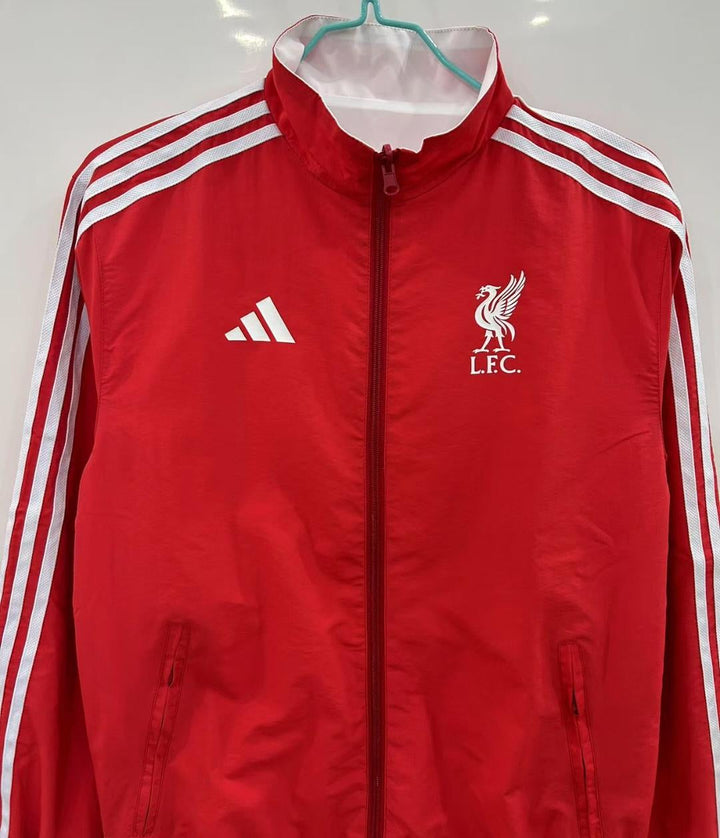 Liverpool 2025/26 Reversible Windbreaker Jacket - Red/White