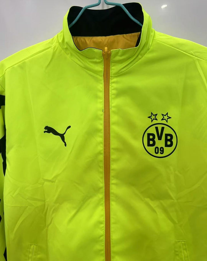 Borussia Dortmund Reversible Windbreaker Jacket - Black/Yellow