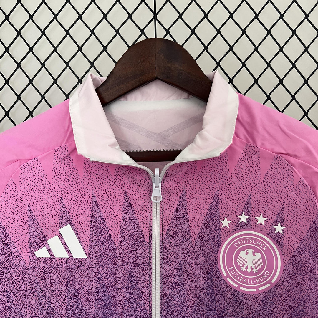 Germany 2024/25 Reversible Windbreaker Jacket - White/Pink