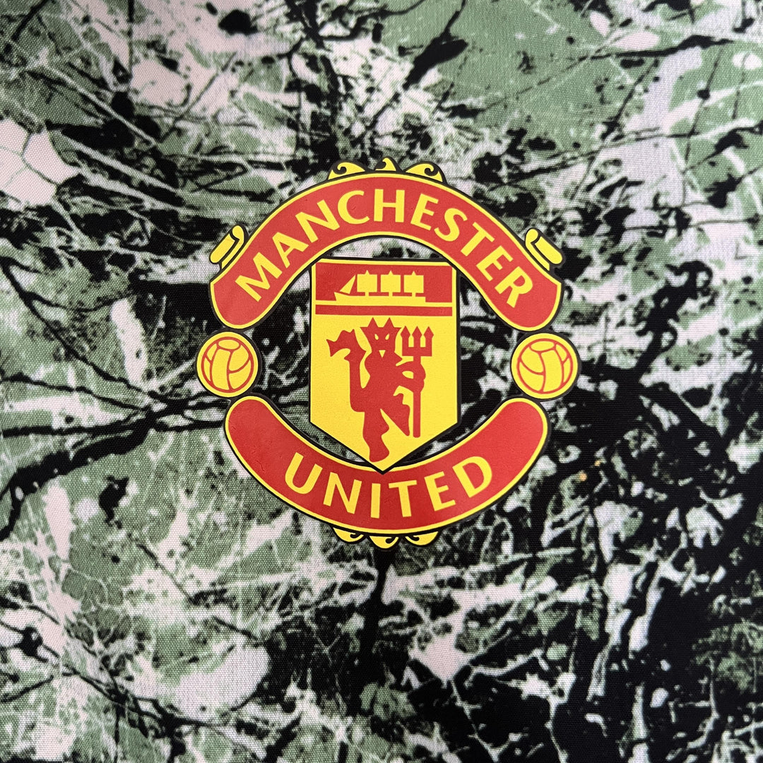 Manchester United Reversible Windbreaker Jacket - Black/Green