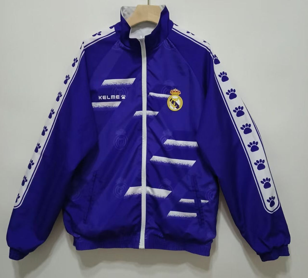 Real Madrid Reversible Windbreaker Jacket - Blue/White
