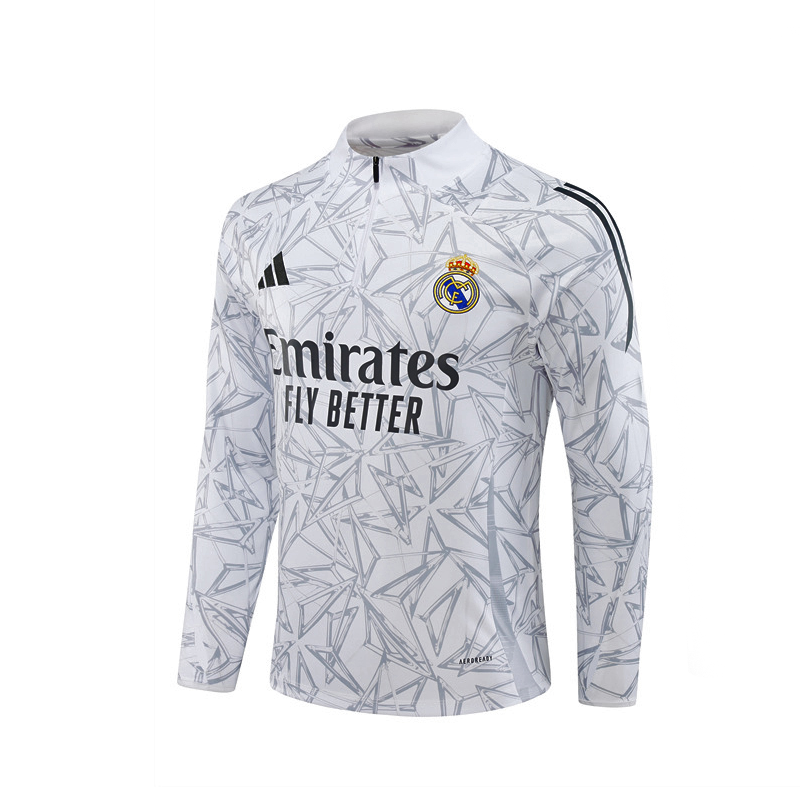 Real Madrid 2024/25 Training Jacket - White