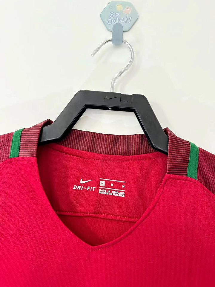 Portugal 2016 Home Retro Shirt - Long Sleeve