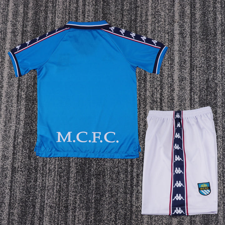 Manchester City 97/98 Children's Home Retro Set