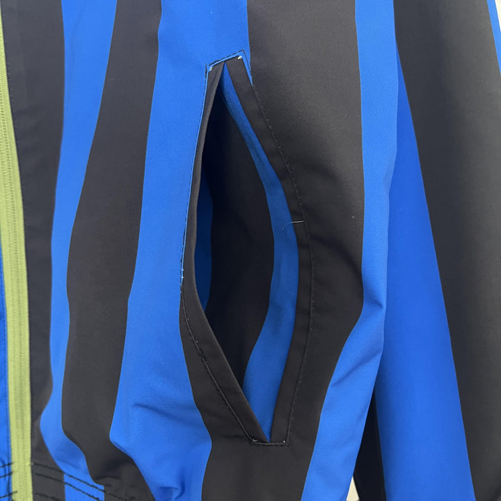 Turkey Reversible Windbreaker Jacket - Moss Green/Blue