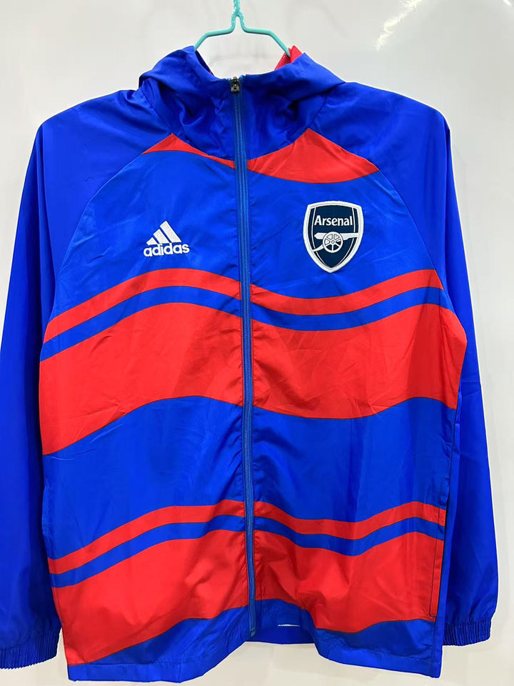 Arsenal Windbreaker Jacket - Blue/Red
