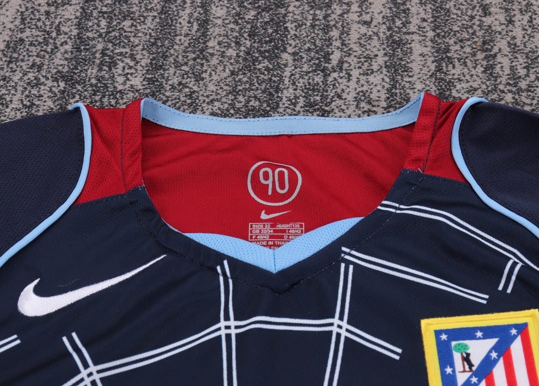 Atletico Madrid 04/05 Children's Away Retro Set - Long Sleeve
