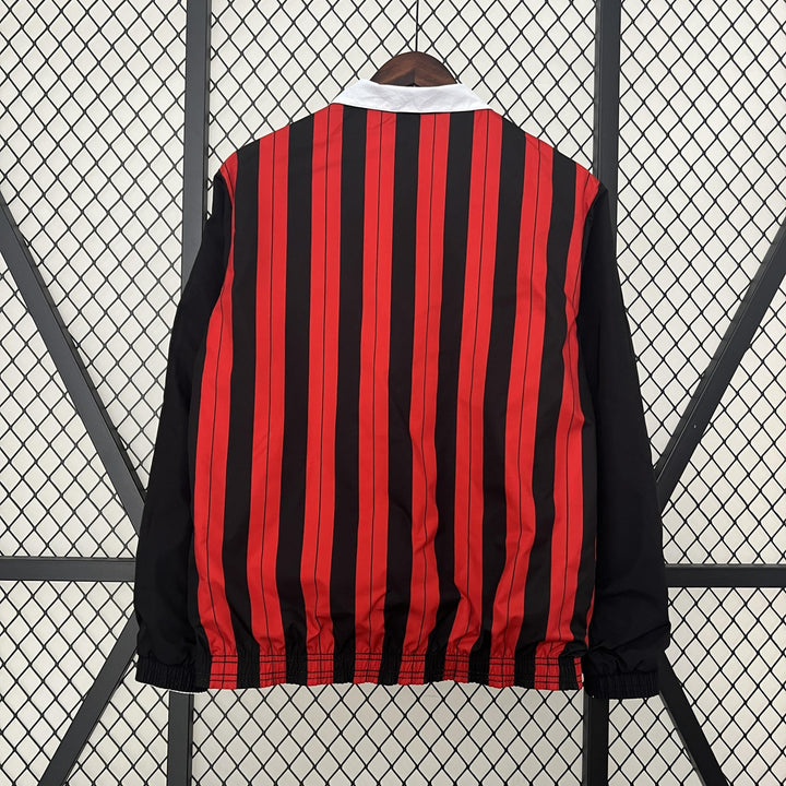 AC Milan Reversible Windbreaker Jacket - Red/White