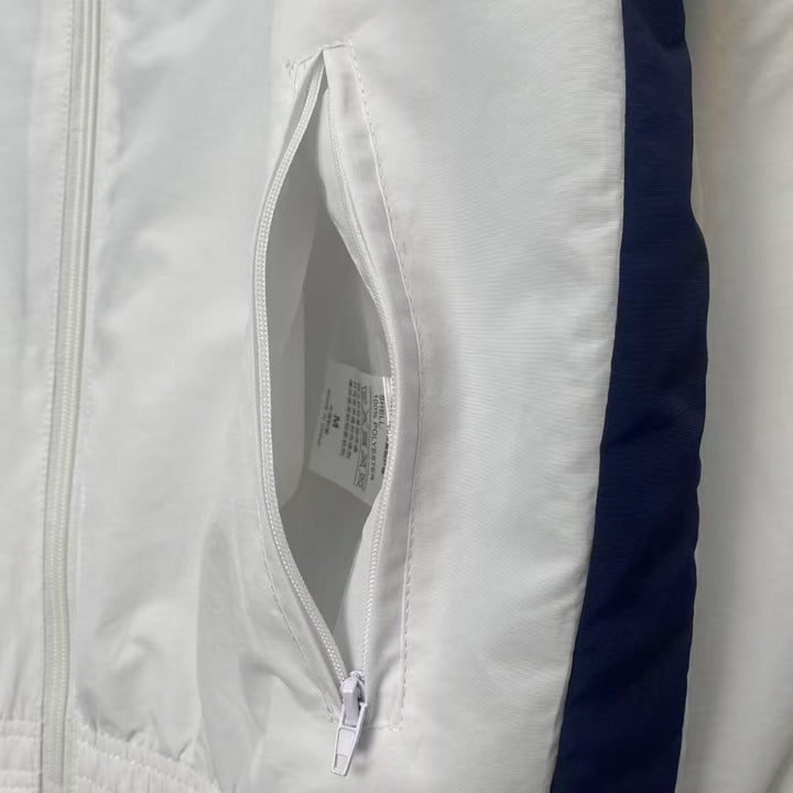 Real Madrid Reversible Windbreaker Jacket - White/Navy Blue
