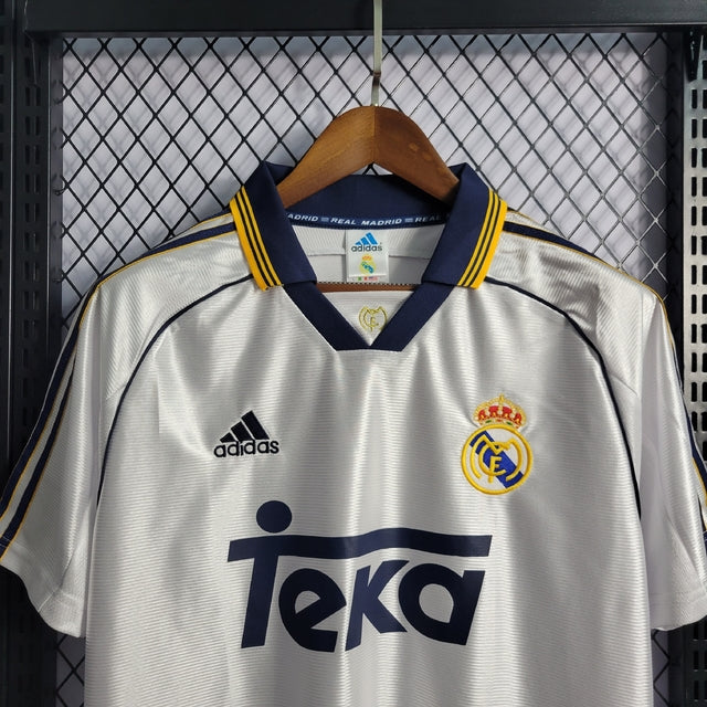 Real Madrid 98/99 Home Adidas Retro Shirt - White