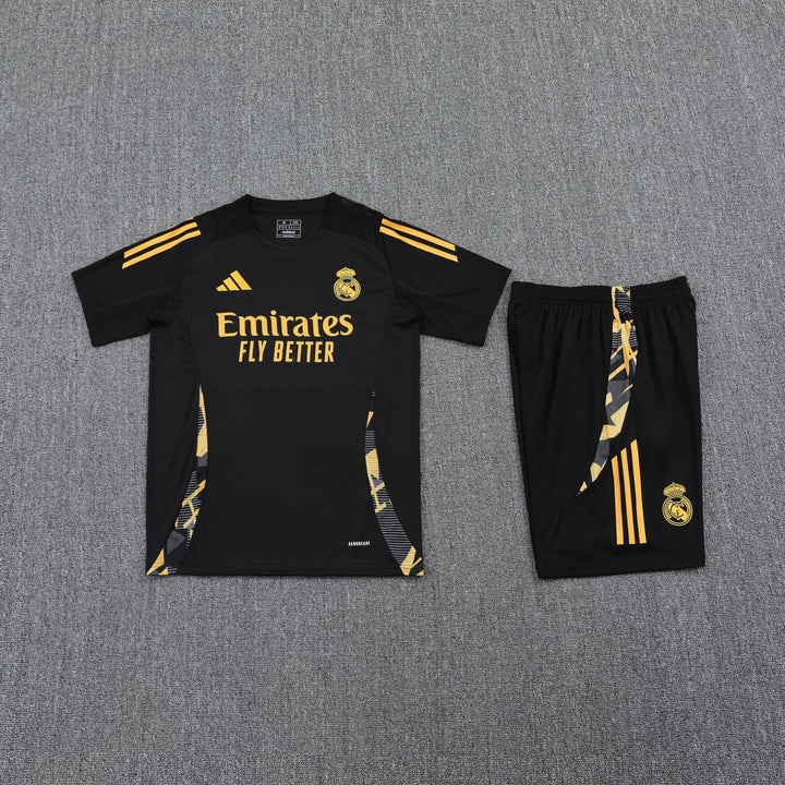 Real Madrid 2024/25 Training Kit - Black/Yellow