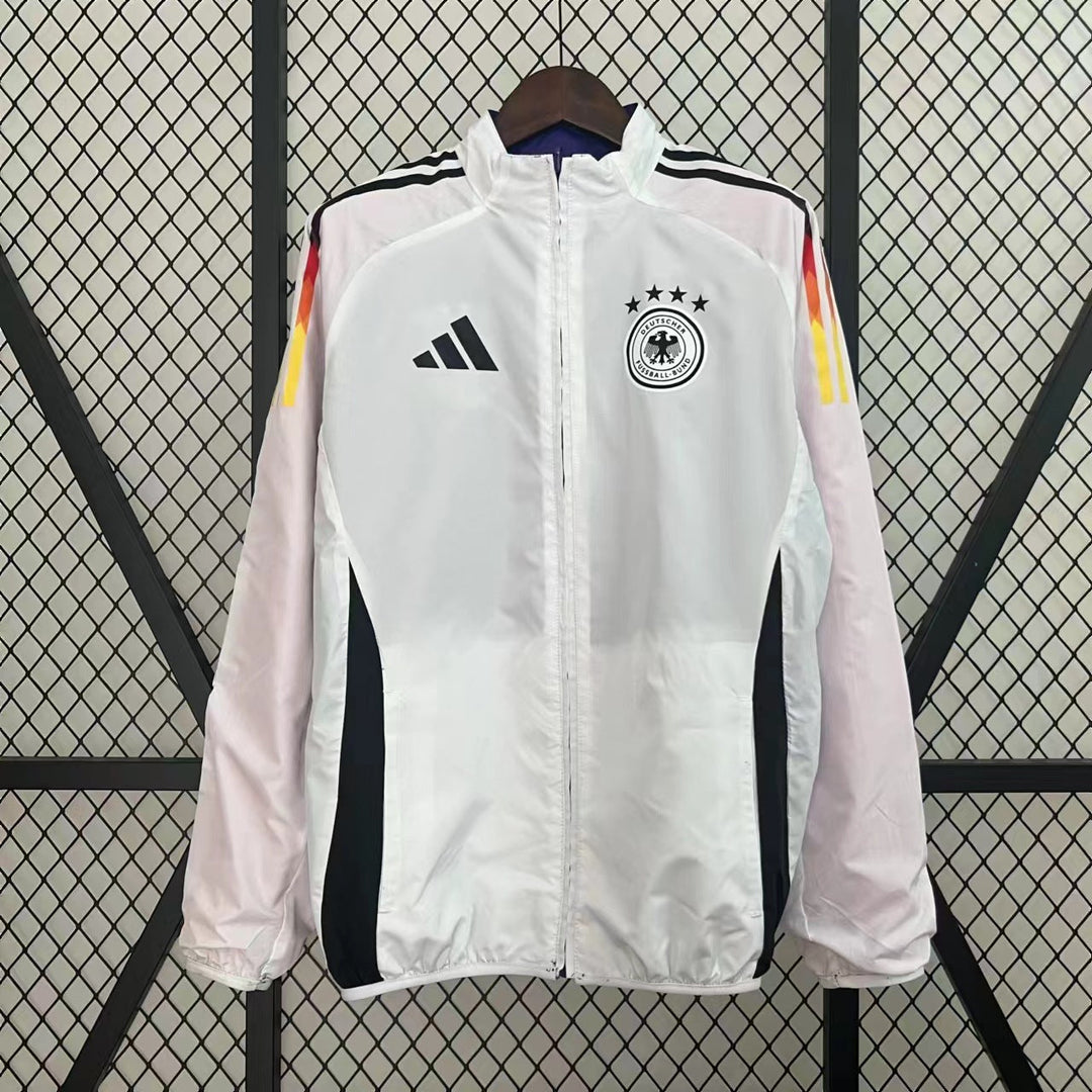 Germany Reversible Windbreaker Jacket - Purple/White