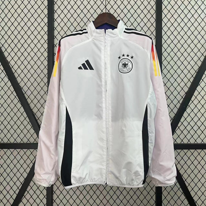 Germany Reversible Windbreaker Jacket - Purple/White