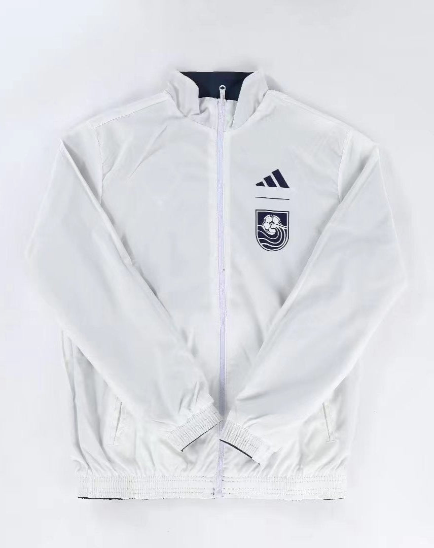 Vancouver Whitecaps Reversible Windbreaker Jacket - Navy Blue/White