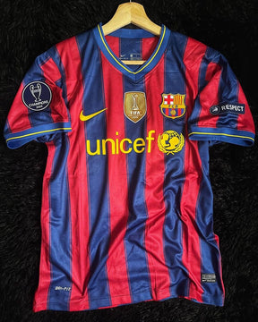 Barcelona 2009/10 Retro Shirt - Messi #10 (+Patches)