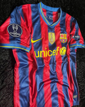 Barcelona 2009/10 Retro Shirt - Messi #10 (+Patches)