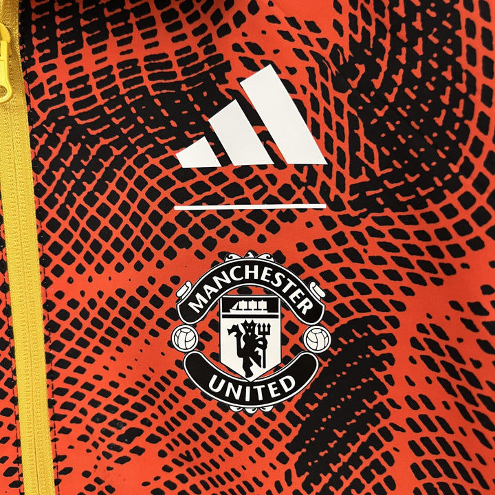 Manchester United Reversible Windbreaker Jacket - Orange/Yellow