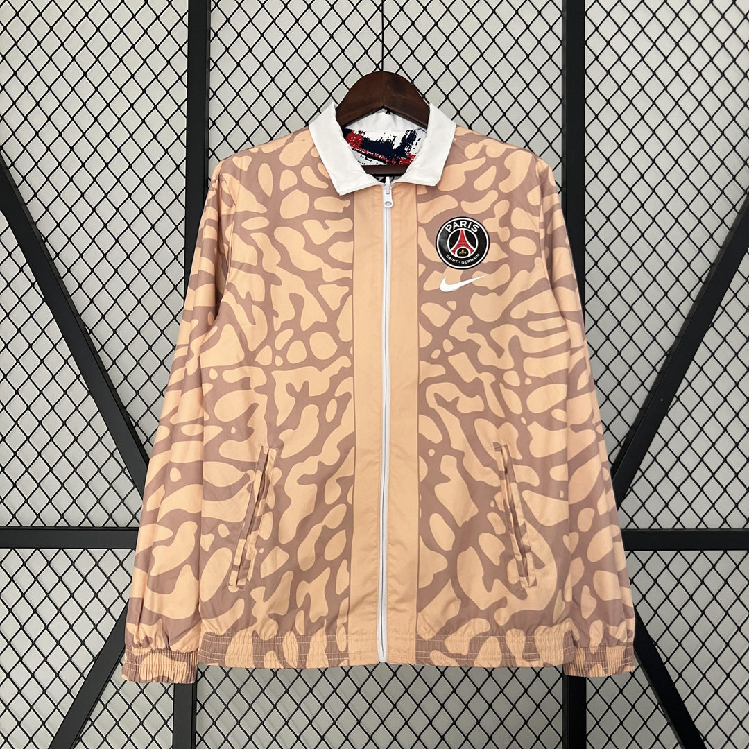 PSG Reversible Windbreaker Jacket - Salmon/White