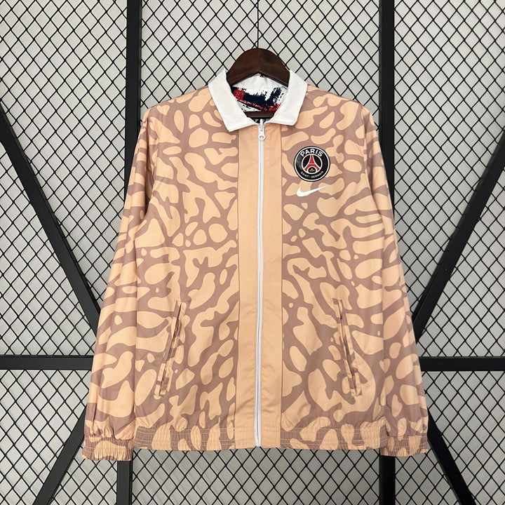 PSG Reversible Windbreaker Jacket - Salmon/White