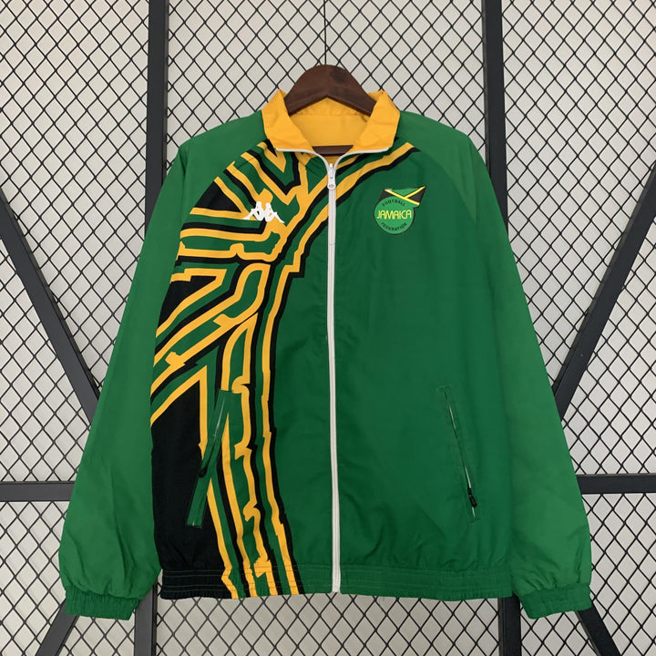 Jamaica Reversible Windbreaker Jacket - Green/Yellow